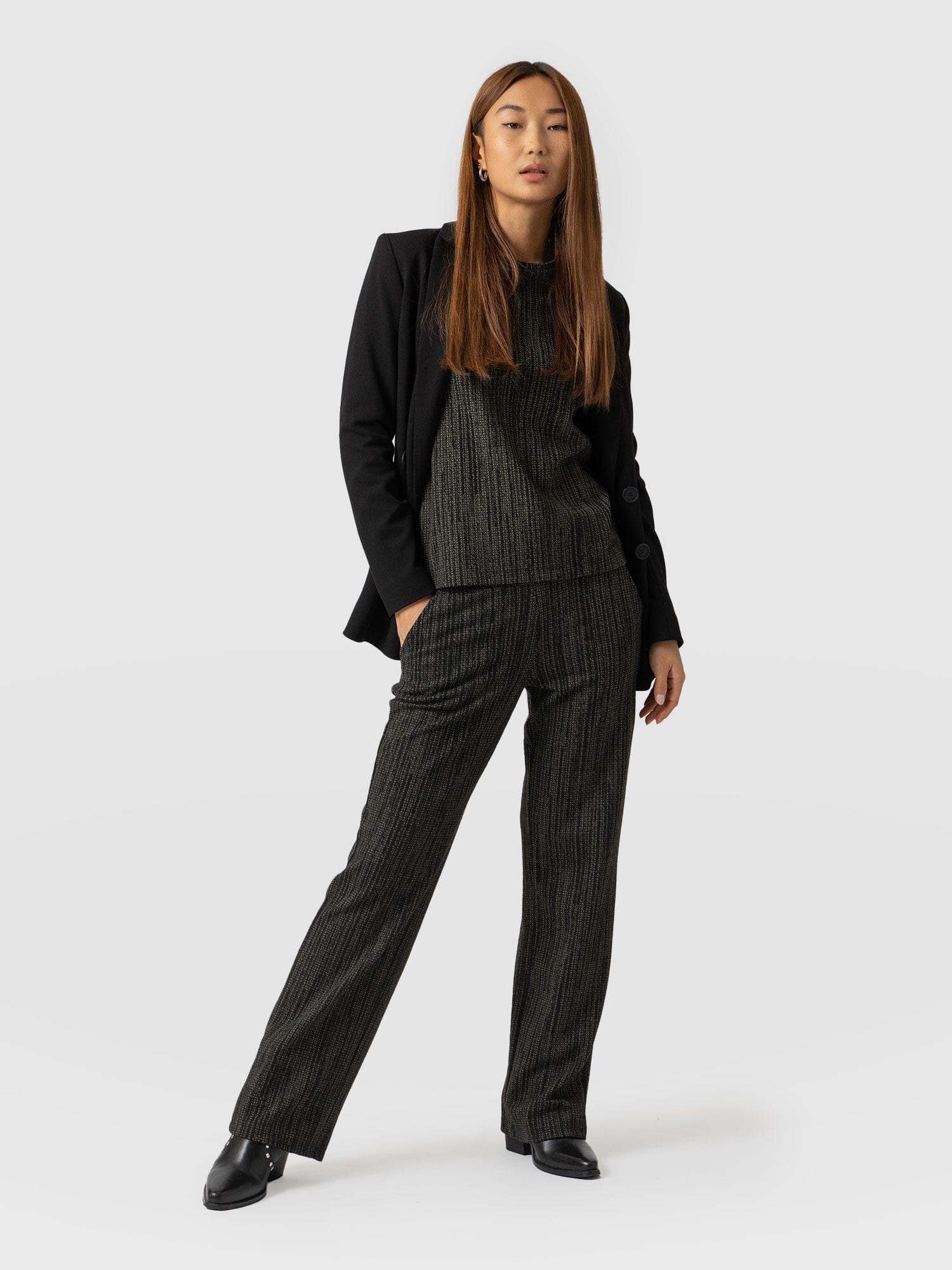Runway Pant - Green Pixel